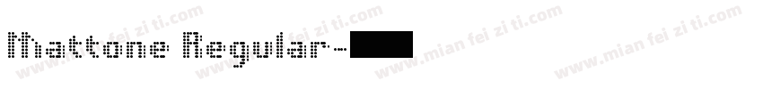 Mattone Regular字体转换
